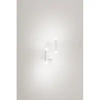 Perenz LED-Wandleuchte aus mattweißem Metall, modernes Design mit satiniertem Diffusor, 12 W, 3000 K, dimmbar für die Innenbeleuchtung -