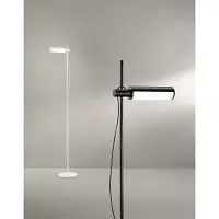 Perenz Moderne LED-Stehleuchte aus mattweißem Metall, 24 W, CCT 3000-4000-6000 K, schwenkbarer Kopf, verstellbar, elegantes Design -