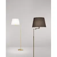 Perenz Metallbraune Stehleuchte aus Metall mit passendem Schirm, verstellbarer Gelenkstruktur, modernes Design, 1 x 35 W E27 -
