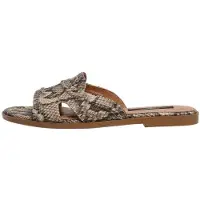 Pepe Jeans für Damen. PLS900018 Dyana Schlange beige Sandalen (37), Wohnung, 1 bis 3 cm, Keine, Lässig, Tierdruck