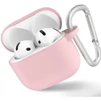 BlueO – Liquid-Silikon-Schutzhülle für AirPods 4 – sandrosa