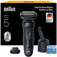 Braun Series 5 52-N7200cc Elektrorasierer mit Reinigungs- und Ladestation SmartCare Black 1 St.