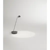 Perenz Verstellbare LED-Tischleuchte 7 W 3000 K-6000 K in mattem Anthrazit-Metall mit integriertem Touch-Dimmer, Höhe 47 cm -
