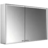 Emco prestige 2 Lichtspiegelschrank, Aufputzmodell, 988mm, breite Tür rechts, 989707006, Ausführung: ohne light system