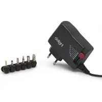 HomeShopXL Universaladapter 3V-12V - 1500mA - 18W - Einstellbare Gleichspannung - Austauschbare Gleichstromstecker - Netzteil für Elektronik [55056B]
