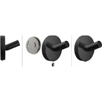 Emco round Haken, 40mm, 437513300, Farbe: Schwarz