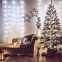 HomeShopXL Lichtervorhang – 200 LED-Leuchten