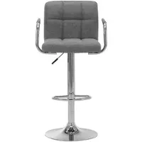 vidaXL Barhocker Schwarz Stoff
