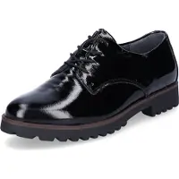 Waldlaufer Damen Schnürschuh schwarz Lack 7