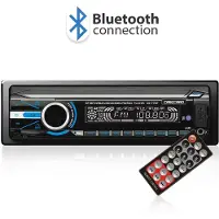 HomeShopXL 1 DIN MP3-Autoradio mit Bluetooth, FM-Tuner, USB/SD/MMC-Lesegerät und abnehmbarer Frontblende [39702]