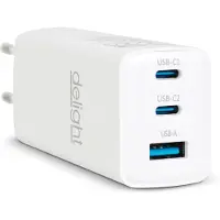 HomeShopXL Schnellladegerät mit USB-A 20W & USB-C Power Delivery 45W - Netzwerkadapter / Steckdosenleiste - Quick Charge 3.0 - Kompakt - Weiß 1 Stück [55042]