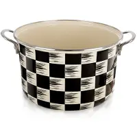 Orion Emaillierter Topf KARIERTES BRETT 26 cm, 6,5 l