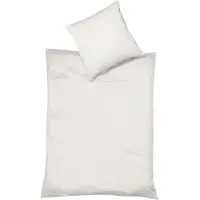 Fleuresse Provence Bettwäsche aus Baumwolle und Leinen Grau 240 x 220 cm