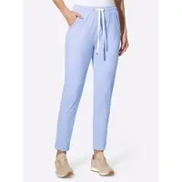 HEINE Schlupfhose "Jogg Pants Jogg Pants mit Kontrast-Kordel", Damen, Gr. 46, N-Gr, blau (eisblau), JerseySweatware, , Modisch, comfort fit, Hosen Schlupfhose