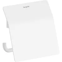 Hansgrohe AddStoris S Papierrollenhalter mit Deckel, 41783700, Farbe: Mattweiß