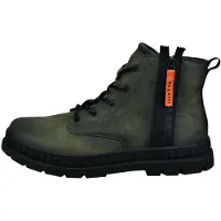 Bugatti Herrenschuhe Stiefel Schnürstiefel Grün Freizeit