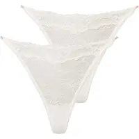 Dorina String "Origins-2PP", Damen, Gr. S, Spitze, weiß (ivory, ivory), Spitze, Obermaterial: 85% Polyamid, 15% Elasthan, körpernah, Unterhosen String