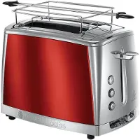 Russell Hobbs Toaster [für 2 Scheiben] Luna Edelstahl Grau (extra breite Toastsc