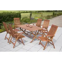 Merxx 7tlg Comodoro Set, Klapptisch 6x 25000-011, 1x 25204-011