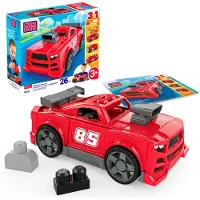 Mega BLOKS Bauen-und-loslegen-Rennwagen Bausteinspielzeug mit beweglichen Rädern (26 Teile) für Kinder, Bausteine, 3 Jahr(e), Kunststoff, 26 Stück(e), 1,44 kg