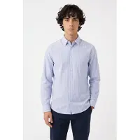 Jack & Jones Langarmhemd "JJCOLE POPLIN STRIPE SHIRT LS"