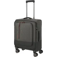 Travelite Weichgepäck-Trolley "CROSSLITE Reisekoffer Weichgepäck" 37 l 4 Rollen Koffer, mit TSA-Schloss, wasserabweisendes Material