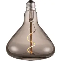 LUCANDE LED-Trichterlampe, E27 4W, rauch, Ø 14 cm, 1800K