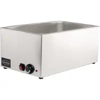 CombiSteel Elektrische Bain-Marie für 1x GN 1/1 Behälter bis 150 mm Tiefe, 1.2 kW, 538x336x243 mm (BxTxH), ohne GN-Behälter