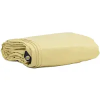 vidaXL Plane 650g / m² Beige 2 x 3 m Canvas mit PVC-Beschichtung