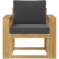 vidaXL 2 Stück Outdoor-Sofagarnitur Polyester Weiß und Anthrazit