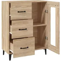 vidaXL Sideboard Sonoma-Eiche 69,5x34x90 cm Holzwerkstoff