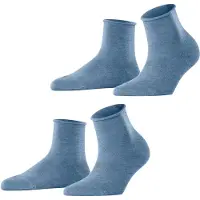 Esprit Kurzsocken "Basic Pure" 2 Paar, unifarbenes Basic-Design, Rollbündchen
