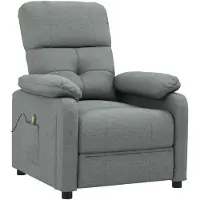 Syfax Massagesessel Dunkelgrau Stoff