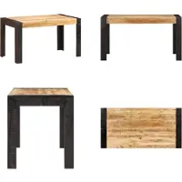 vidaXL Esstisch 140x70x76 cm Raues Mango Massivholz - Esstisch - Esstische - Esszimmertisch - Esszimmertische
