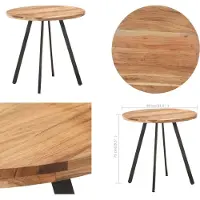 vidaXL Esstisch 80 cm Massivholz Akazie - Esstisch - Esstische - Esszimmertisch - Esszimmertische