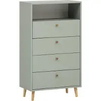 Schildmeyer Kommode "Bjarne, Highboard, Made in Germany, B: 60 cm", grün (pistazie), B:60,2cm H:104,4cm T:33cm, Sideboards, Kommode, Solide Verarbeitung - Dieses Produkt ist in Deutschland gefertigt