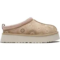 Ugg für Damen. 1178193 Tazz Sun Stitch hellbraune Lederclogs (39), 3 bis 5 cm, Keine, Lässig