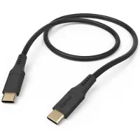 Hama Flexible, 1,5 m, USB C, USB C, USB 2.0, 0,48 Gbit/s, Schwarz