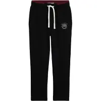 Bonprix Jogginghose , Herren, Gr. 48/50, N-Gr, schwarz, Obermaterial: 100% Baumwolle, unifarben, regular fit, Hosen Jogginghose, mit elastischem Bund, mit Kordelzug, regular fit, mit Gesäßtasche