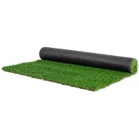 Vevor Kunstrasen 1220x1830mm Rasenteppich Meterware PP+PE-Materialien Kunstrasenteppich 35mm Florhöhe mit Entwässerungslöchern Ideal für Außengärten Innenhöfe