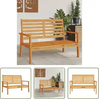 The Living Store Gartensofa 120 cm Massivholz Akazie