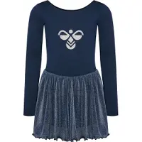 Hummel Kleid mit langen Ärmeln, Mädchen Glitter
