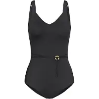 Triumph Badeanzug "Summer Twist OP 05", Damen, Gr. 48, Cup C, schwarz, Microfaser, Obermaterial: 77% Polyamid, 23% Elasthan, Badeanzüge Badeanzug, Eleganz und Komfort