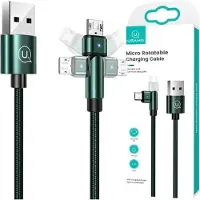 Usams U60 2A Mikrousb Grün/Grün 1M Geflochtenes Kabel Sj478Usb02 (Us-Sj478)