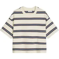 Marc O'Polo T-Shirt DENIM, Damen, Gr. XS, weiß (sanftes weiß), Jersey, Obermaterial: 100% Baumwolle, relaxed fit normal, Rundhals, Shirts T-Shirt, relaxed aus Heavy Jersey