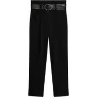 Bonprix Stoffhose "Bundfaltenhose aus Baumwolle" aus Baumwolle und Elasthan, hoher Bund, mit Bundfalten