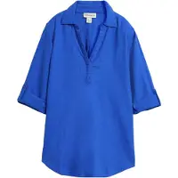 Bonprix "3/4-Arm Bluse mit Leinen" figurumspielende Passform, für vielseitige Alltagslooks