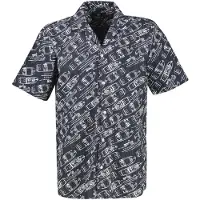Lerros Kurzarmhemd "Kurzarmhemd mit maritimem Allover-Print aus Baumwolle", Herren, Gr. L, Normalgrößen, classic navy, 100% Baumwolle, Hemden Kurzarmhemd