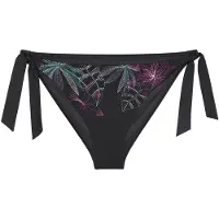 Triumph Bikini-Hose "Summer Tropics Tai", Damen, Gr. 44, N-Gr, schwarz (schwarz combination), Microfaser, Obermaterial: 55% Polyamid, 45% Elasthan, Badehosen Bikini-Hose, weich und formend