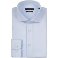 Steppin' Out Hemd Slim Fit Twill Hellblau